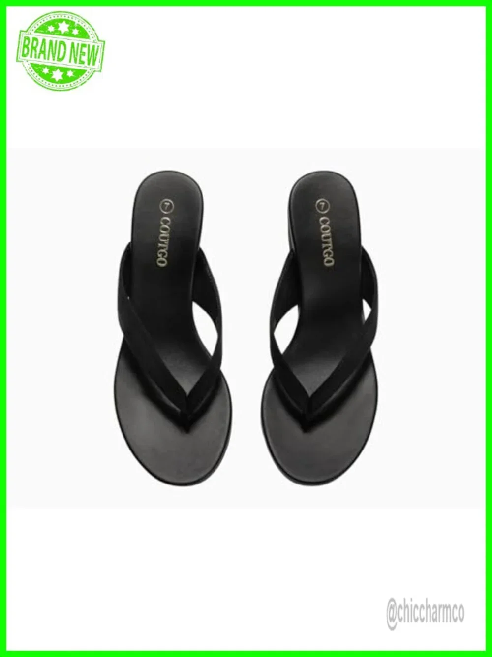 Wedge Heels Sandals Platform Flip Flops Slides Beach Shoes Arch Support